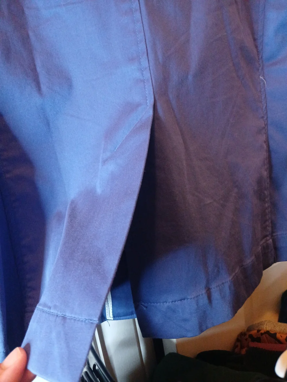 Zara Man Casual Cotton Blazer Royal Blue Size Large